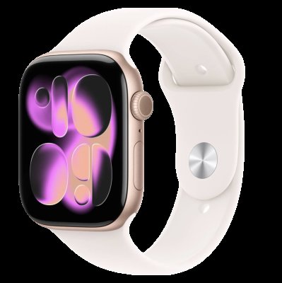 APPLE Watch 11 GPS 46mm Rose Gold Aluminium Case with Light Blush Sport Band - M/L