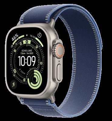 APPLE Watch Ultra 3 GPS + Cellular 49mm přírodní titan - modrý/jasně modrý trailový tah - S/M