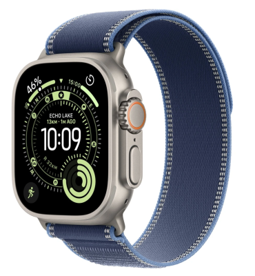 APPLE Watch Ultra 3 GPS + Cellular 49mm přírodní titan - modrý/jasně modrý trailový tah - M/L APPLE Watch Ultra 3 GPS + Cellular 49mm přírodní titan - modrý/jasně modrý trailový tah - M/L