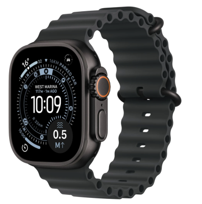APPLE Watch Ultra 3 GPS + Cellular 49mm černý titan - černý oceánský řemínek APPLE Watch Ultra 3 GPS + Cellular 49mm černý titan - černý oceánský řemínek