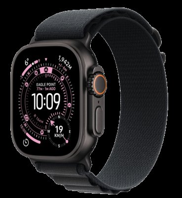 APPLE Watch Ultra 3 GPS + Cellular 49mm černý titan - černý alpský tah - L