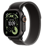 APPLE Watch Ultra 3 GPS + Cellular 49mm černý titan - černý/uhlový trailový tah - S/M