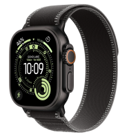APPLE Watch Ultra 3 GPS + Cellular 49mm černý titan - černý/uhlový trailový tah - S/M