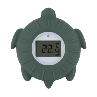 PETITE&MARS Teploměr silikonový digitální Turtle Terry Misty Green 0m+