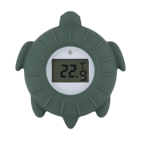 PETITE&MARS Teploměr silikonový digitální Turtle Terry Misty Green 0m+