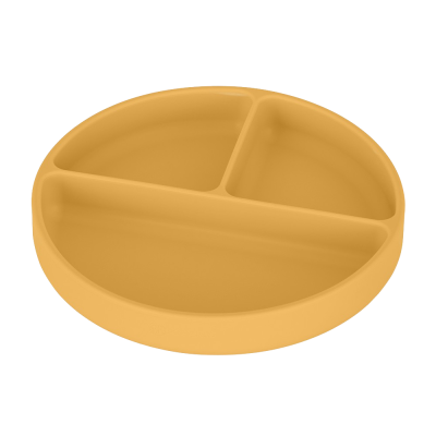 PETITE&MARS PETITE&MARS Talířek silikonový dělící kulatý Take&Match Intense Ochre 6m+