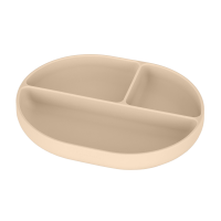 PETITE&MARS Talířek silikonový dělící oválný Take&Match Desert Sand 6m+