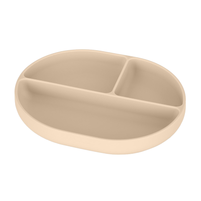 PETITE&MARS Talířek silikonový dělící oválný Take&Match Desert Sand 6m+