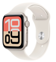 APPLE Watch SE 3 44mm Hvězdně bílý hliník s hvězdně bílým sportovním řemínkem M/L