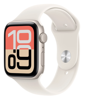 APPLE Watch SE 3 44mm Hvězdně bílý hliník s hvězdně bílým sportovním řemínkem M/L