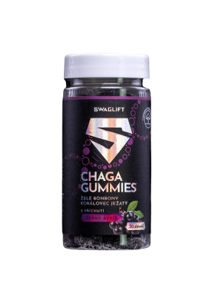 SWAGLIFT CHAGA GUMMIES s příchutí černého rybízu 60 ks