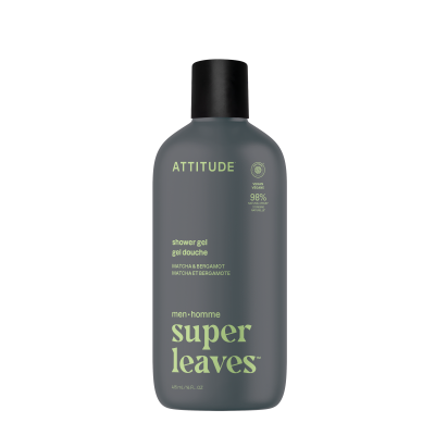 ATTITUDE Pánský sprchový gel Super leaves Matcha a Bergamot 415 ml