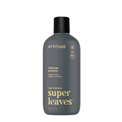 ATTITUDE Pánský sprchový gel Super leaves Amber a Citrus 415 ml