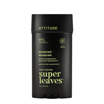 ATTITUDE Pánský deodorant Super leaves Matcha & Bergamot 75 g
