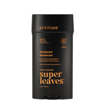 ATTITUDE Pánský deodorant Super leaves Pačuli & Bourbon 75 g