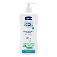 CHICCO Šampon na vlasy a tělo s dávkovačem Baby Moments 92 % přírodních složek 750 ml