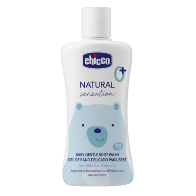 CHICCO Šampon tělový Natural Sensation s aloe a heřmánkem, 0m+ 200 ml