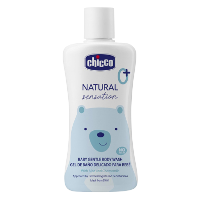 CHICCO Šampon tělový Natural Sensation s aloe a heřmánkem, 0m+ 200 ml