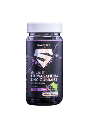 SWAGLIFT SHILAJIT + ASHWAGANDHA + ZINEK GUMMIES s příchutí černého rybízu 60 ks SWAGLIFT SHILAJIT + ASHWAGANDHA + ZINEK GUMMIES s příchutí černého rybízu 60 ks
