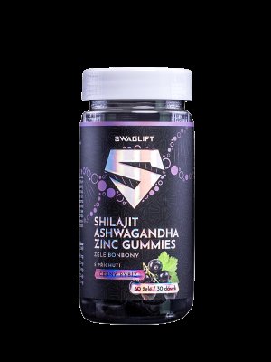SWAGLIFT SHILAJIT + ASHWAGANDHA + ZINEK GUMMIES s příchutí černého rybízu 60 ks
