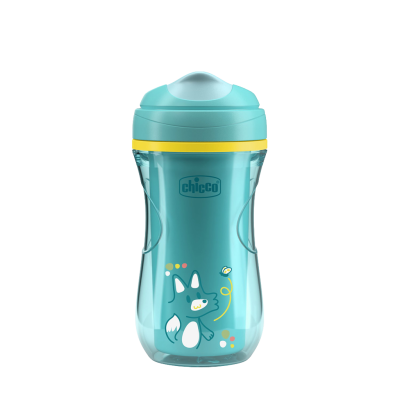 CHICCO Hrneček Active s tvrdým náustkem teal, 14m+ 266 ml