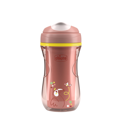 CHICCO Hrneček Active s tvrdým náustkem pink, 14m+ 266 ml