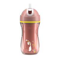 CHICCO Hrneček Sport se slámkou pink, 14m+ 266 ml