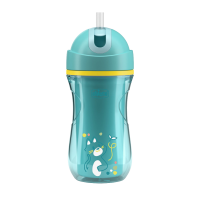 CHICCO Hrneček Sport se slámkou teal, 14m+ 266 ml