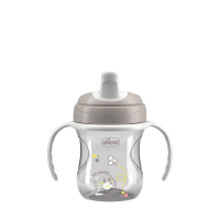 CHICCO Hrneček Training s držadly grey, 6m+ 200 ml