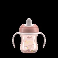 CHICCO Hrneček Training s držadly pink, 6m+ 200 ml CHICCO Hrneček Training s držadly pink, 6m+ 200 ml