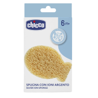 CHICCO Houbička na umývání s ionty ze stříbra 6m+ CHICCO Houbička na umývání s ionty ze stříbra 6m+
