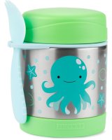 SKIP HOP Zoo Termoska na jídlo se lžičko/vidličkou Chobotnice, 3+ 325 ml