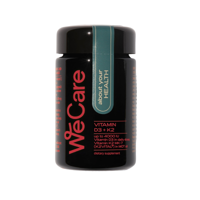 WECARE About your Health VITAMIN D3+K2 120 kapslí