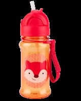 SKIP HOP Zoo tritan Láhev s brčkem Liška 12m+ 355 ml