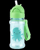 SKIP HOP Zoo tritan Láhev s brčkem Chobotnice 12m+ 355 ml
