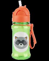 SKIP HOP Zoo tritan Láhev s brčkem Medvídek mýval 12m+ 355 ml