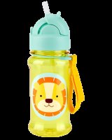 SKIP HOP Zoo tritan Láhev s brčkem Lev 12m+ 355 ml