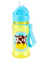 SKIP HOP Zoo tritan Láhev s brčkem Žirafa 12m+ 355 ml