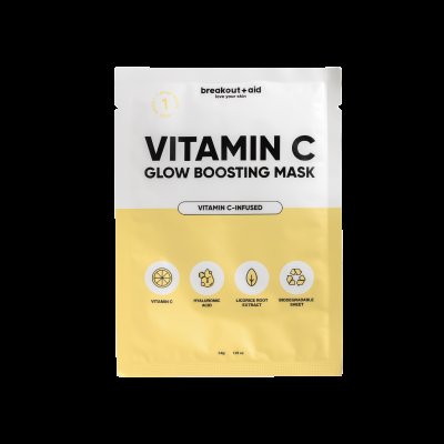 BREAKOUT+AID Rozjasňující maska s vitamínem C 34 g
