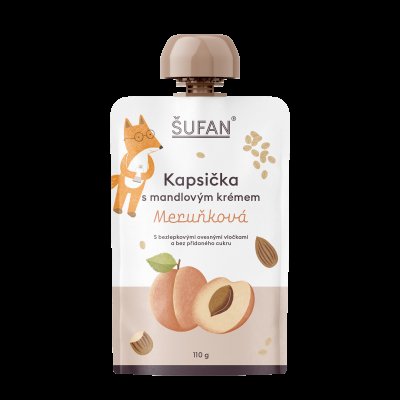 ŠUFAN Kapsička s mandlovým krémem meruňková 110 g