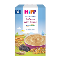 HIPP Mléčná kaše PRAEBIOTIK vícezrnná se švestkami 250 g HIPP Mléčná kaše PRAEBIOTIK vícezrnná se švestkami 250 g