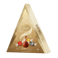 LINDT LINDOR Vánoční Stromeček Zlatý Mix 125 g