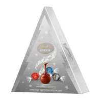 LINDT LINDOR Vánoční Stromeček Stříbrný Mix 125 g LINDT LINDOR Vánoční Stromeček Stříbrný Mix 125 g
