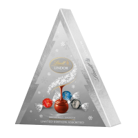 LINDT LINDOR Vánoční Stromeček Stříbrný Mix 125 g