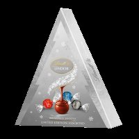 LINDT LINDOR Vánoční Stromeček Stříbrný Mix 125 g