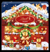 LINDT TEDDY Vánoční Adventní kalendář 124 g