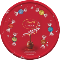 LINDT Bonboniéra LINDOR Mix Pralinek v Plechové Dóze 450 g