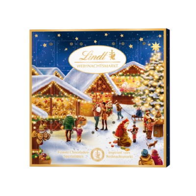 LINDT Adventní kalendář Vánoční trhy 115 g
