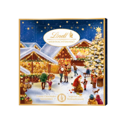 LINDT Adventní kalendář Vánoční trhy 115 g