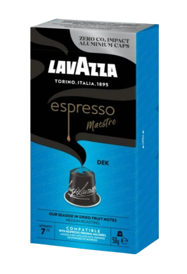 LAVAZZA Kapsle pro Nespresso, espresso Maestro DEK (bez kofeinu) 10 ks